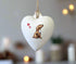 Cocker (Working) Chocolate Ceramic Heart Bauble